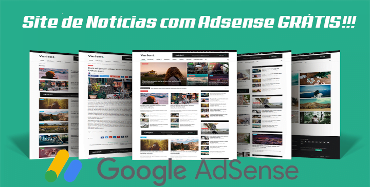 Site de Notícias com Adsense GRÁTIS