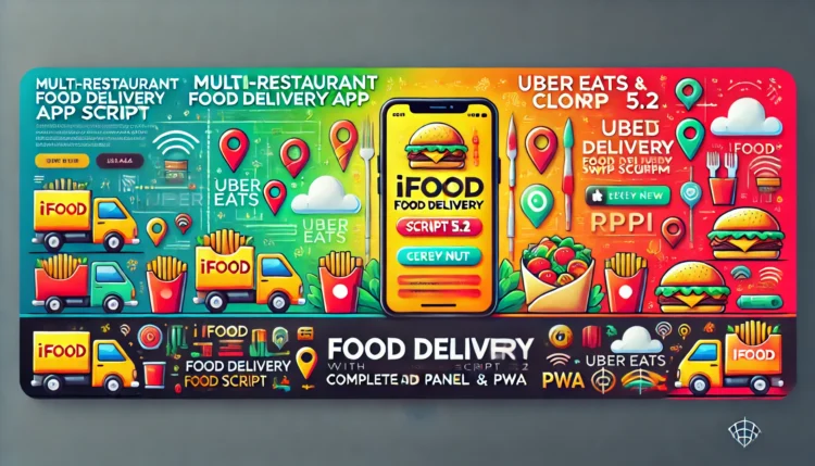 Ifood, Uber Eats, Rappi Clone App Script Versao 5.2 - Clone do iFood