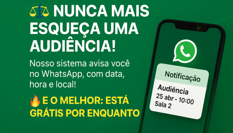 Sistema de Controle de Processos Judiciais Gratuito